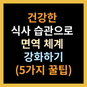 면역 체계 강화