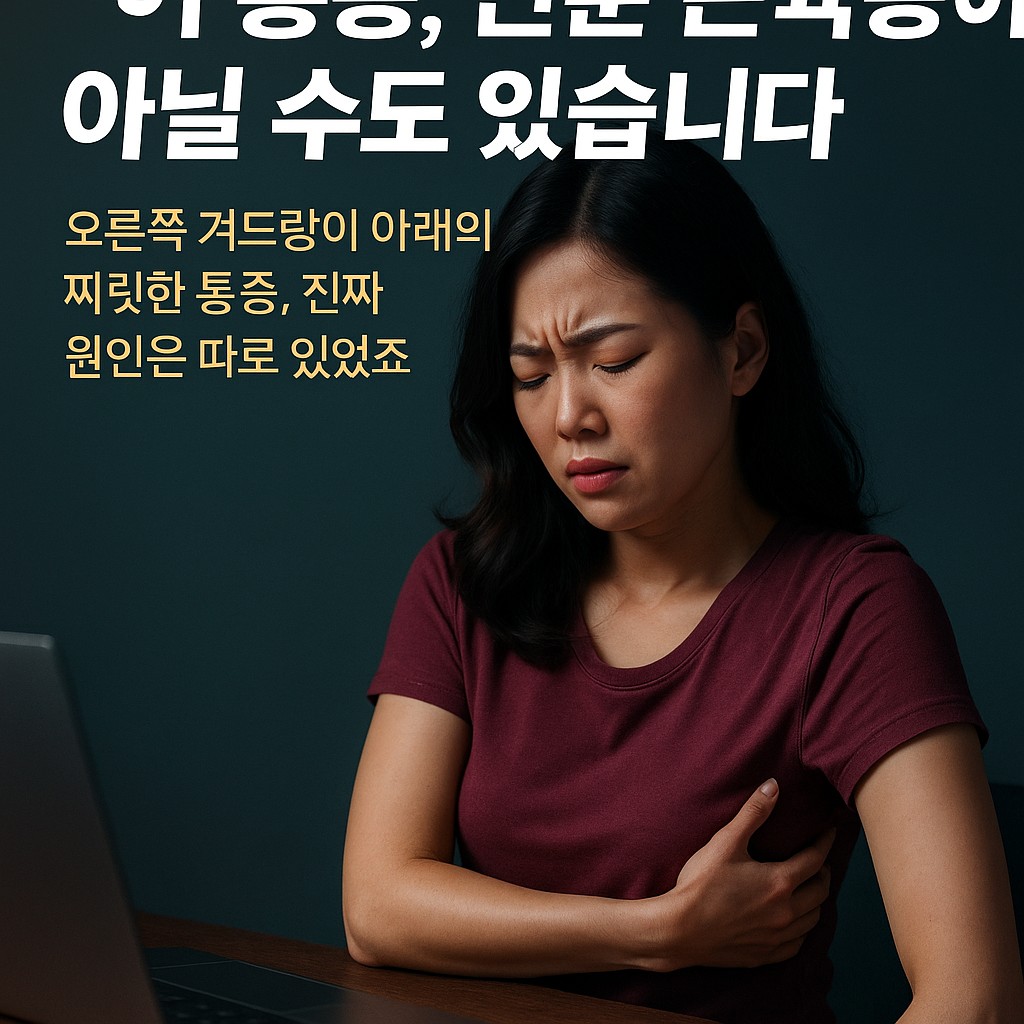 오른쪽 겨드랑이 아래 통증으로 불편함을 느끼는 여성 | 단순 근육통이 아닐 수도 있는 통증의 원인